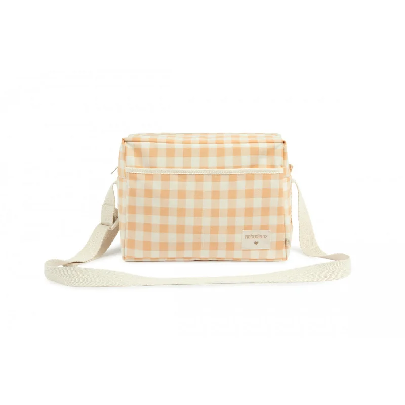 nobodinoz Sunshine XL Rectangular Cooler Bag Melon Vichy