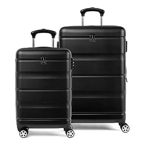 Travelpro Runway 2-Piece Hardside Luggage Set - Expandable, Carry-On & Convertible Spinner, Black