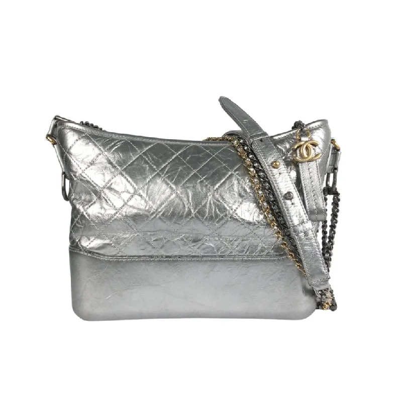 Chanel Gabrielle Hobo Medium Silver Calskin