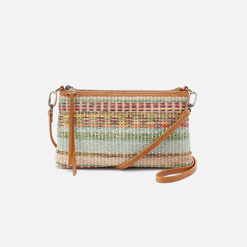 Darcy Crossbody in Multi Weave With Leather Trim - Sea Dream Stripe