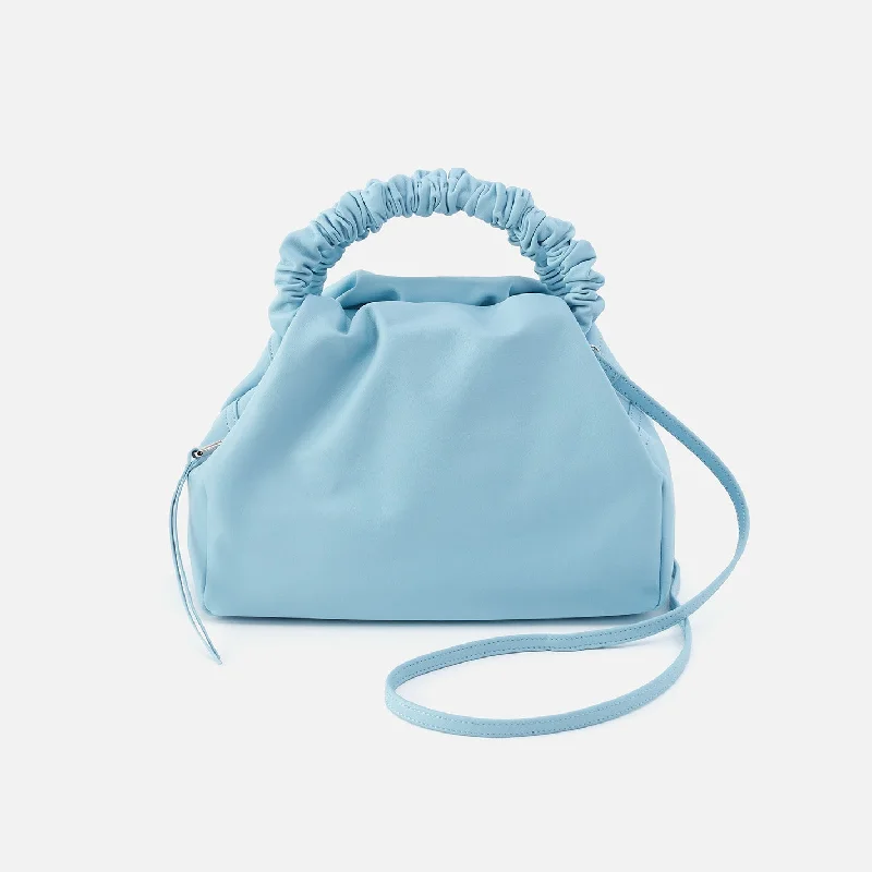 Darling Small Satchel in Silk Napa Leather - Aquamarine