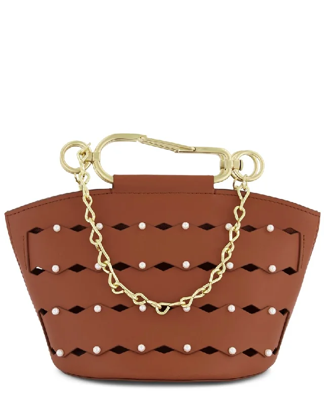 Zac Posen Belay Mini Zipped Leather Bucket Bag