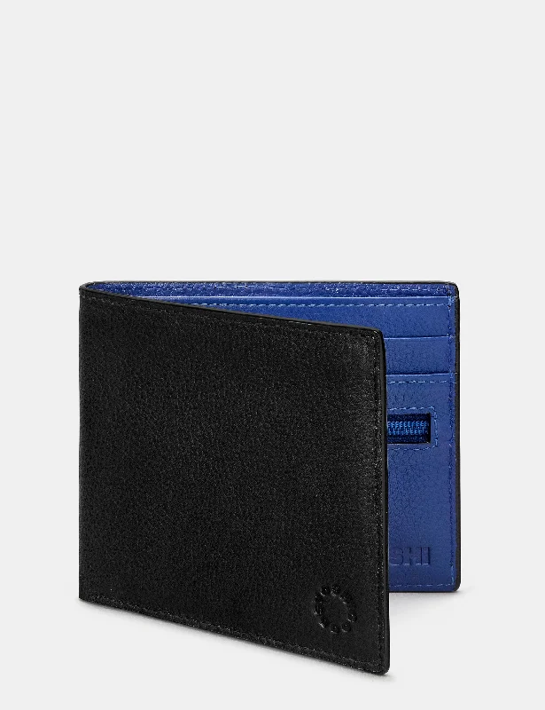 Black And Blue Leather Wallet