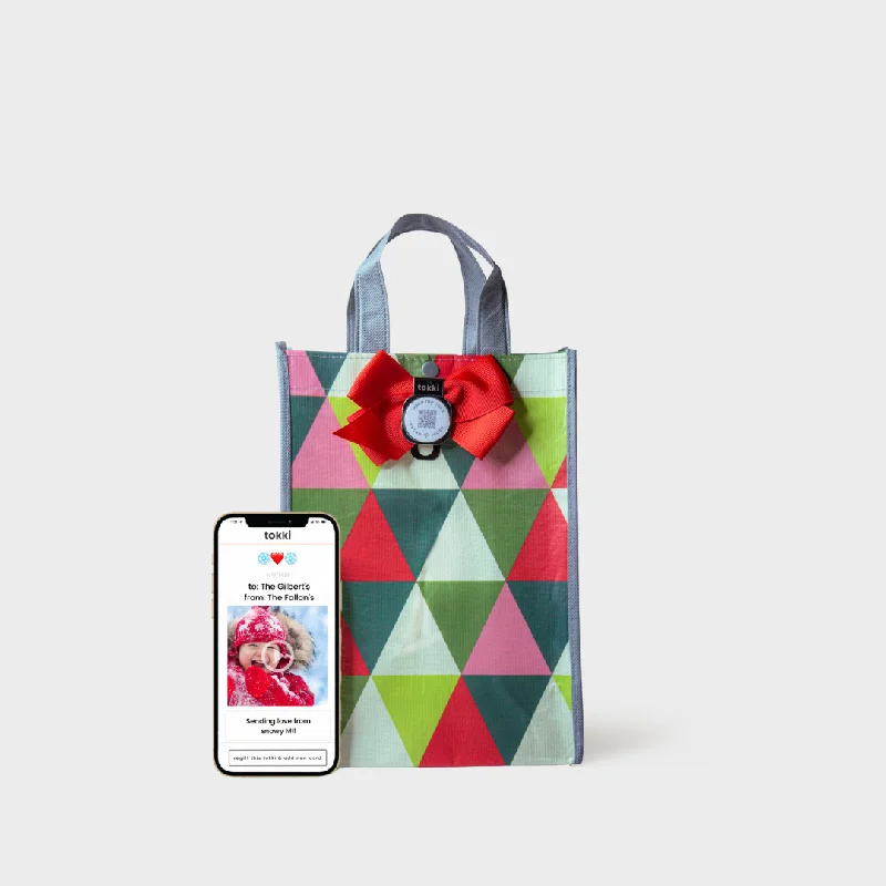 Glimmer | Medium | Reusable Gift Bag + QR Greeting Card