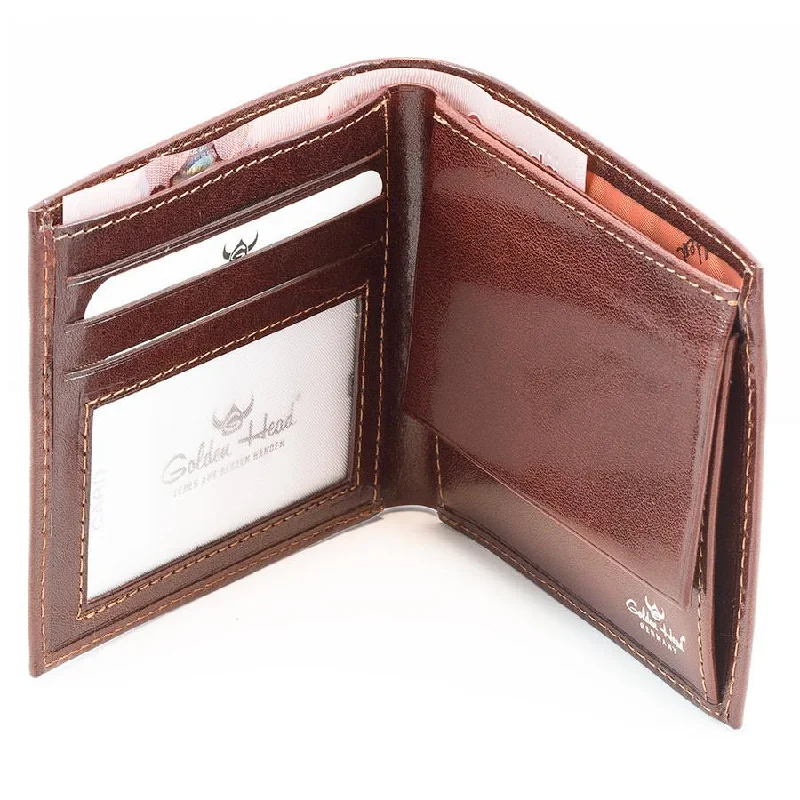 Golden Head Colorado Eco-Tanned Italian Leather Wallet with Coin Purse and 3 CC Slots, Tobacco