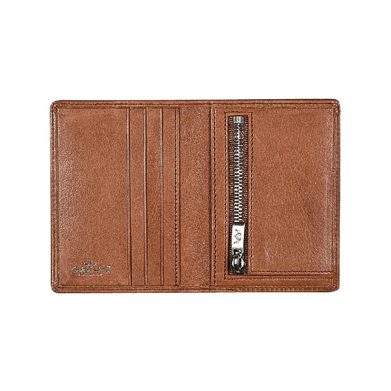 Golden Head Como Credit Card Case, Cognac