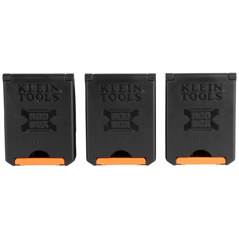 Klein 55838MB MODbox Tool Belt Pouch Clips, 3-Pack