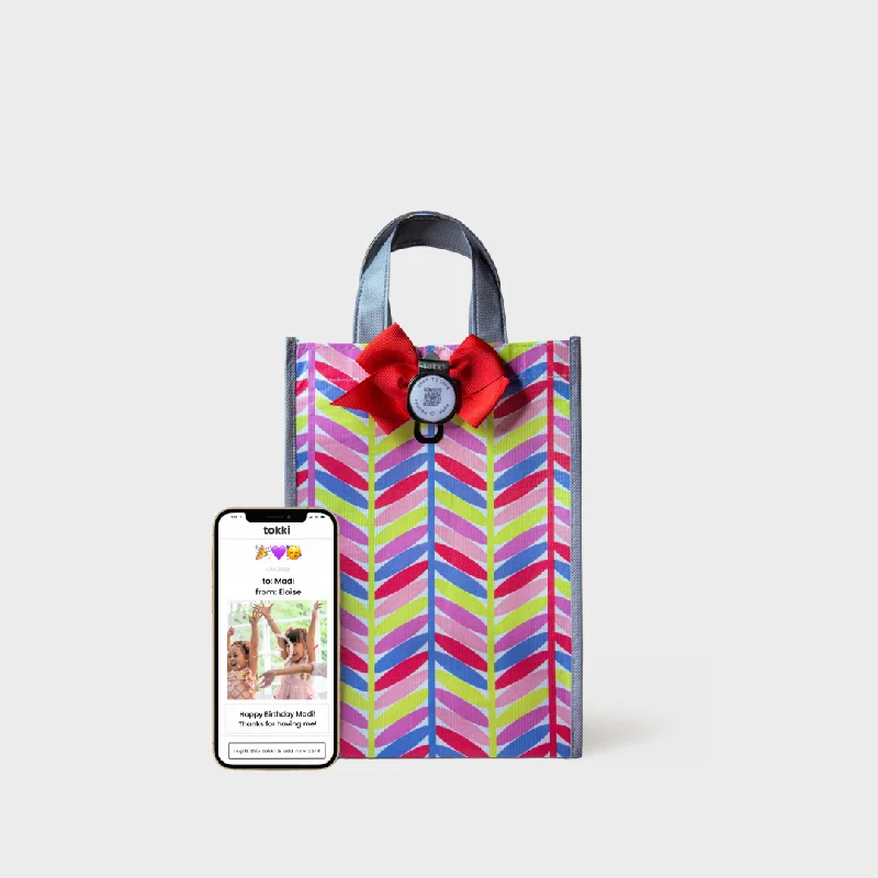 Laugh | Medium | Reusable Gift Bag + QR Greeting Card