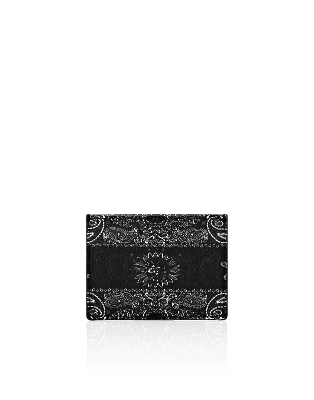 Leather Credit Cards Holder Paisley