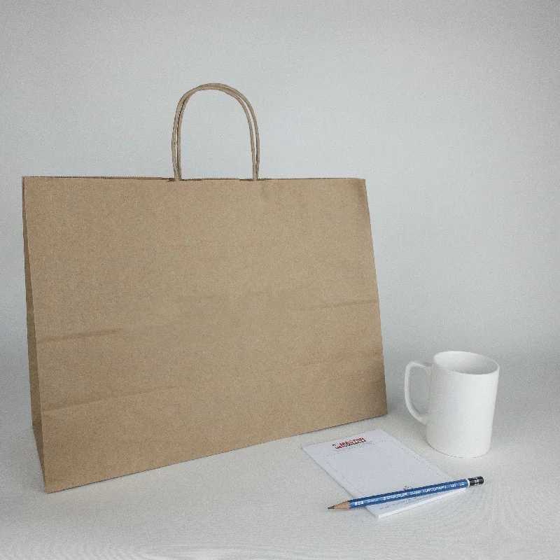 Kraft Paper Shopping Bags (Plain)