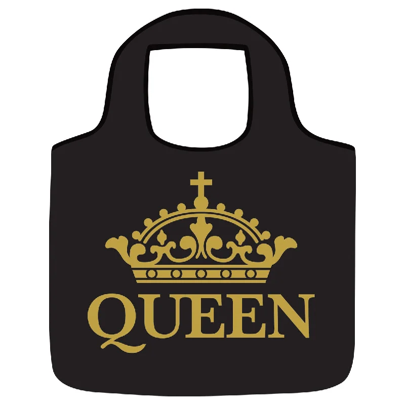 QUEEN BLACK/GOLD REUSABLE BAG