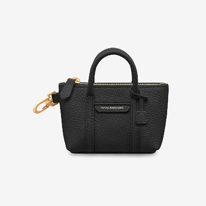 The SABRÉMOJI™ Weekender Charm - Black Caviar