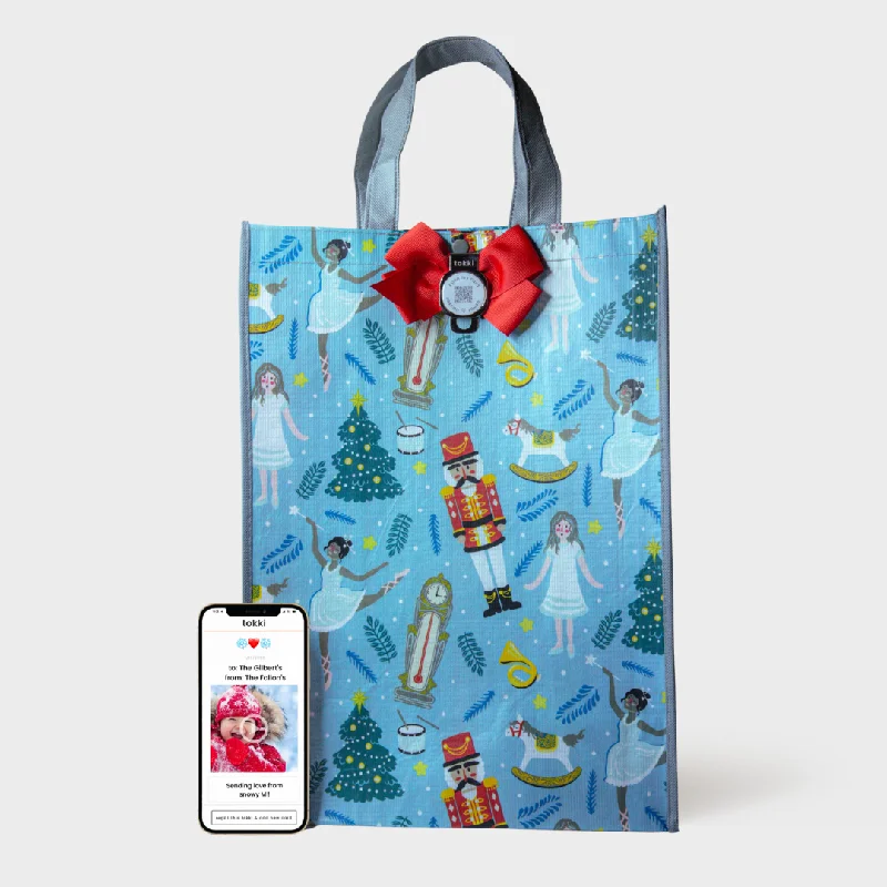 Twirl | Large | Reusable Gift Bag + QR Greeting Card