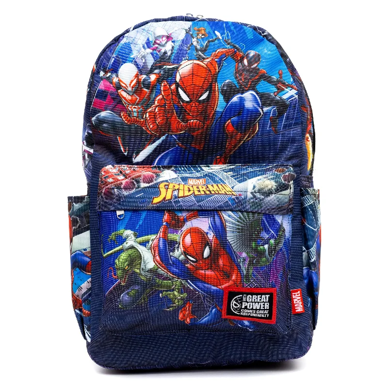 Marvel Spider-Man Spider Verse 17" Full Size Nylon Backpack